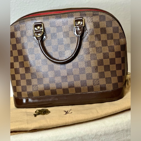 Authentic Louis Vuitton Damier Ebene Alma PM Hand Bag - Picture 6 of 9